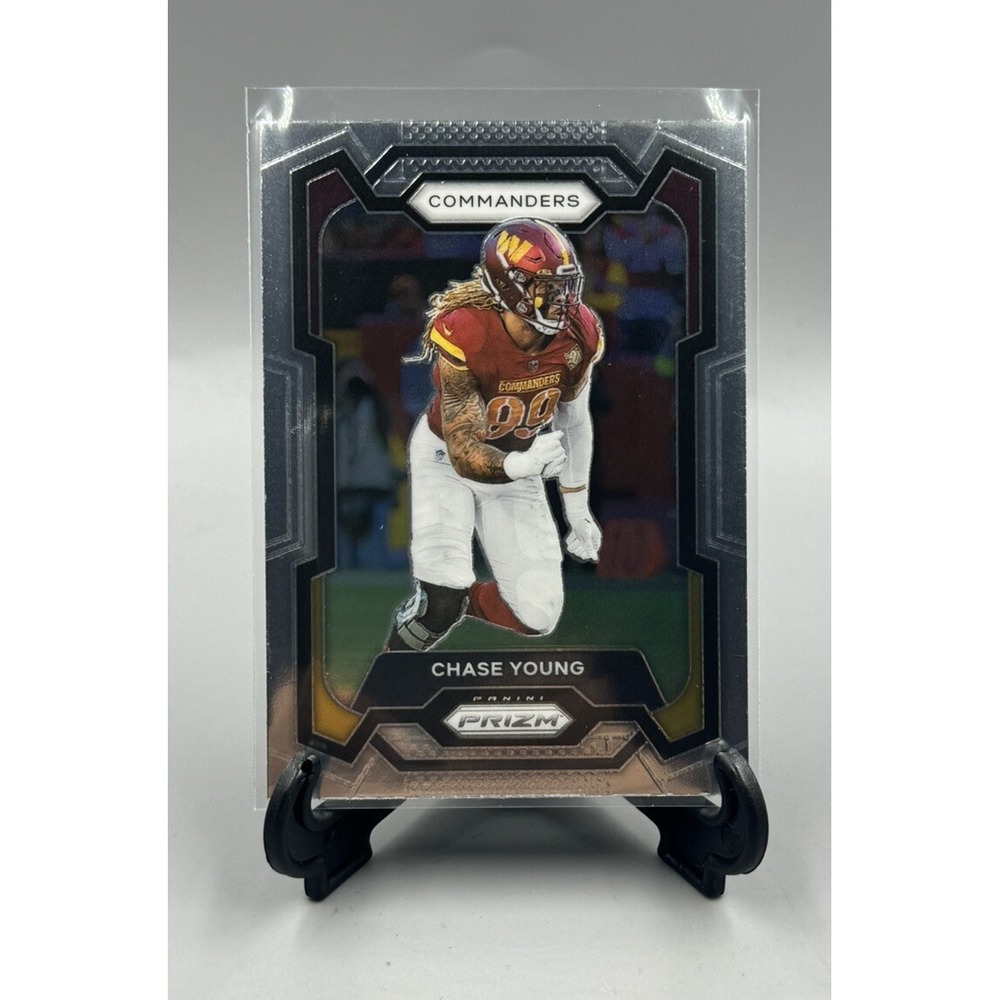 2023 Panini Prizm #293 Chase Young Washington Commanders Football Card 49ers